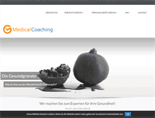 Tablet Screenshot of medicalcoaching.at